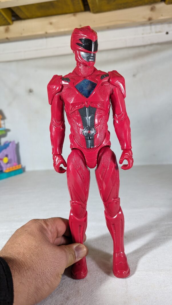 Figura Power Rangers Vermelho 30cm – “TAMANHO MÉDIO ” (sem embalagem ou caixa) – 163GRAMAS - USADO (UK) PREÇO DO FRETE NA DESCRIÇÃO