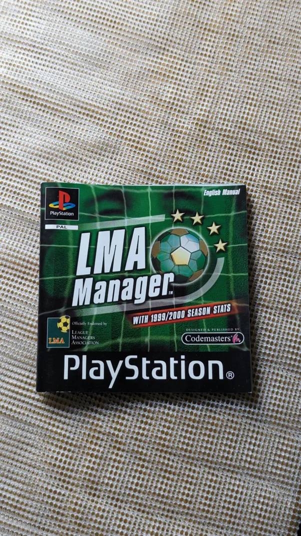 Jogo PlayStation 1 LMA MANAGER – PS1 -190 gramas – USADO (UK) PREÇO DO FRETE NA DESCRIÇÃO - Image 5