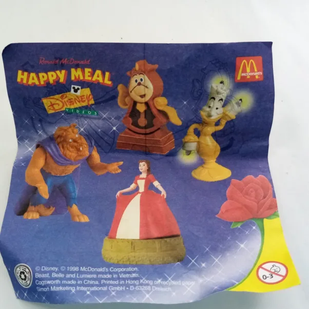 Figura de 1998 - McDonald's Disney Beauty And The Beast Cogsworth Clock – 34GRAMAS - USADO (UK) PREÇO DO FRETE NA DESCRIÇÃO - Image 2