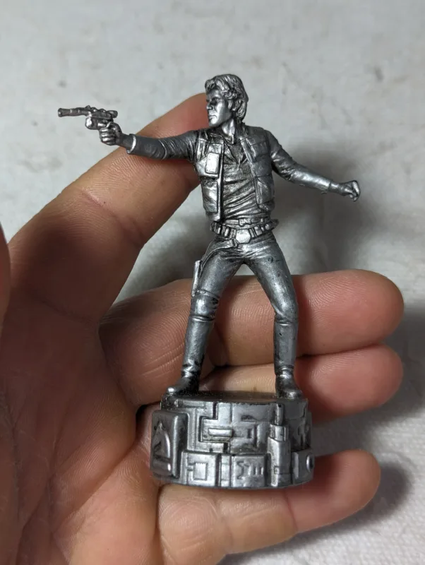 FIGURA DE 2005 – STAR WARS HAN SOLO – SAGA EDITION CHESS – 36GRAMAS – USADO (UK) PREÇO DO FRETE NA DESCRIÇÃO