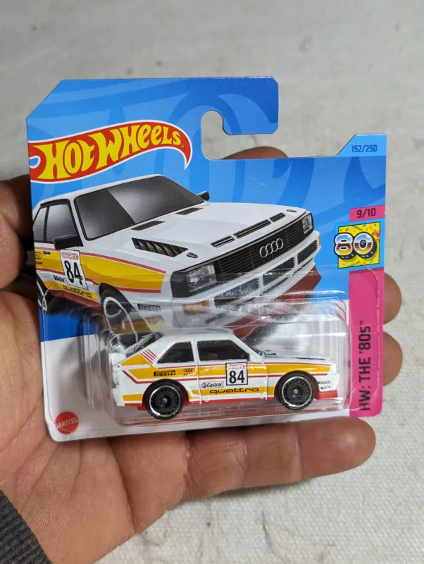 DIECAST HOT WHEELS 84 AUDI SPORT QUATTRO (HW: THE '80S) 9/10 - 152/250 – 43GRAMAS – NOVO LACRADO (UK) PREÇO DO FRETE NA DESCRIÇÃO