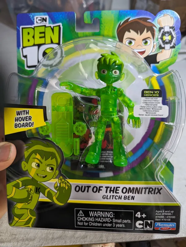 BEN 10 OUT OF THE OMNITRIX GLITCH BEN -  NOVO LACRADO - 117GRAMAS – (UK) PREÇO DO FRETE NA DESCRIÇÃO