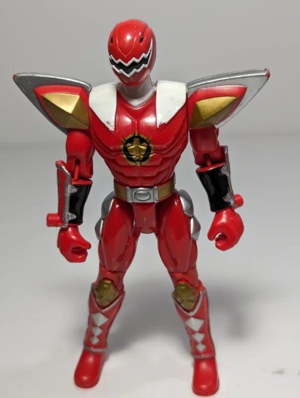 POWER RANGERS RED DINO THUNDER – BANDAI 2003 – 54 GRAMAS – #1 USADO (UK) PREÇO DO FRETE NA DESCRIÇÃO