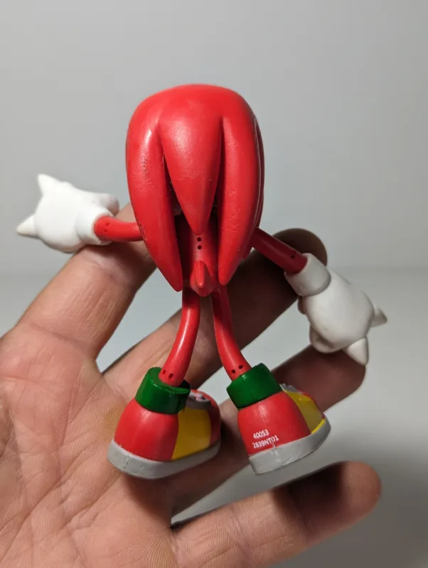 SONIC THE HEDGEHOG KNUCKLES (SEGA – JAKKS) – 106GRAMAS – USADO (UK) PREÇO DO FRETE NA DESCRIÇÃO - Image 2