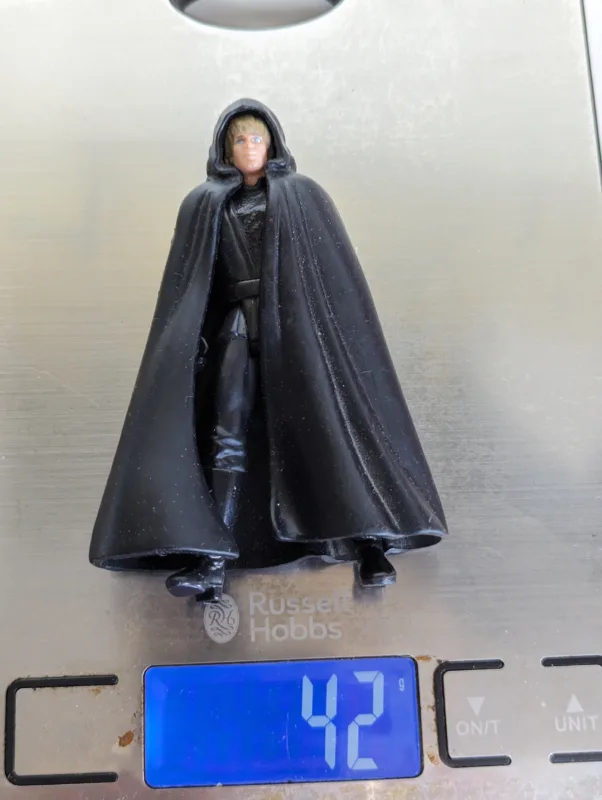 STAR WARS 1996 - THE POWER OF THE FORCE - JEDI KNIGHT LUKE SKYWALKER – 42 GRAMAS – USADO (UK) PREÇO DO FRETE NA DESCRIÇÃO - Image 9