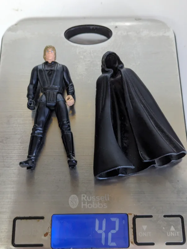 STAR WARS 1996 - THE POWER OF THE FORCE - JEDI KNIGHT LUKE SKYWALKER – 42 GRAMAS – USADO (UK) PREÇO DO FRETE NA DESCRIÇÃO - Image 8
