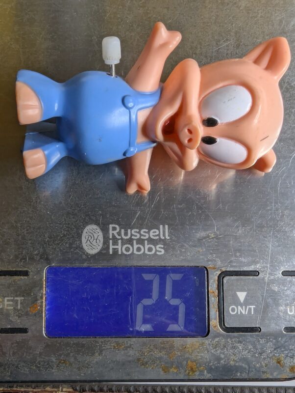 FIGURA DE 1994 – BURG KING LOONEY TUNES PORKY PIG – 25 GRAMAS – #3 USADO (UK) PREÇO DO FRETE NA DESCRIÇÃO - Image 8