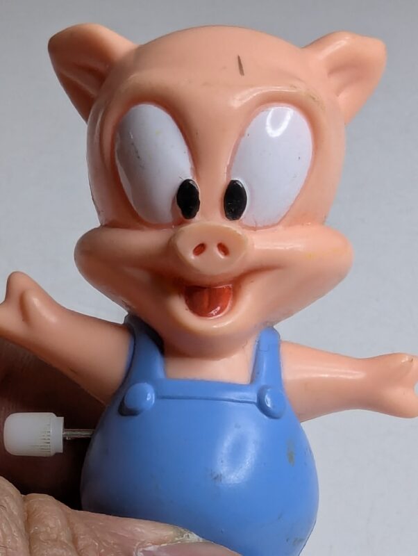 FIGURA DE 1994 – BURG KING LOONEY TUNES PORKY PIG – 25 GRAMAS – #3 USADO (UK) PREÇO DO FRETE NA DESCRIÇÃO - Image 3