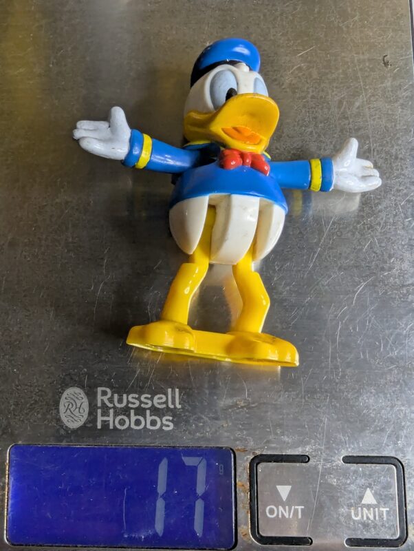 FIGURA DE 1996 PATO DONALD - DISNEY – 17 GRAMAS – #3 USADO (UK) PREÇO DO FRETE NA DESCRIÇÃO - Image 8