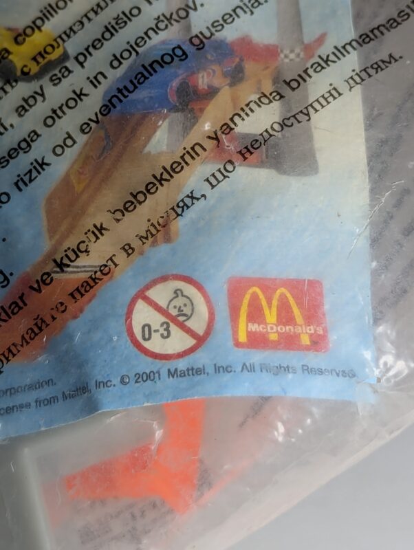 DIECAST DE 2001 HAPPY MEAL HOT WHEELS F1 LACRADO - 139 GRAMAS – #3 (UK) PREÇO DO FRETE NA DESCRIÇÃO - Imagem 6