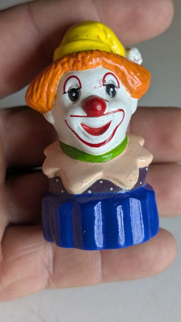 FIGURA SEM MARCA PALHAÇO APONTADOR DE LÁPIS – 20 GRAMAS - #4 USADO (UK) PREÇO DO FRETE NA DESCRIÇÃO - Imagem 2