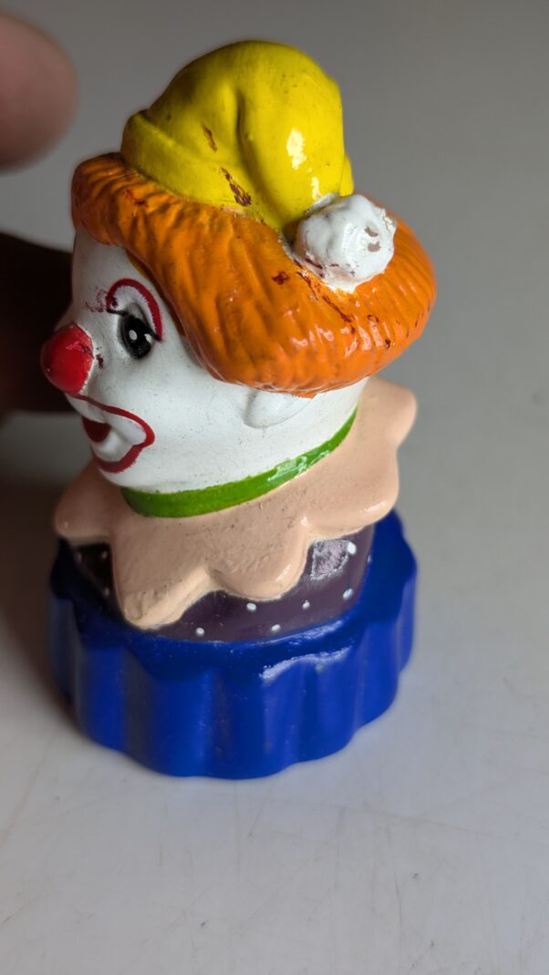 FIGURA SEM MARCA PALHAÇO APONTADOR DE LÁPIS – 20 GRAMAS - #4 USADO (UK) PREÇO DO FRETE NA DESCRIÇÃO - Imagem 3