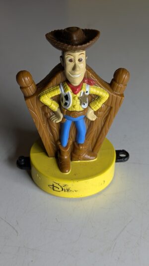 FIGURA DE 1999 - MCDONALD'S TOY STORY WOODY DISNEY TRAIN (DISNEYLAND PARIS) – 36 GRAMAS – #4 USADO (UK) PREÇO DO FRETE NA DESCRIÇÃO