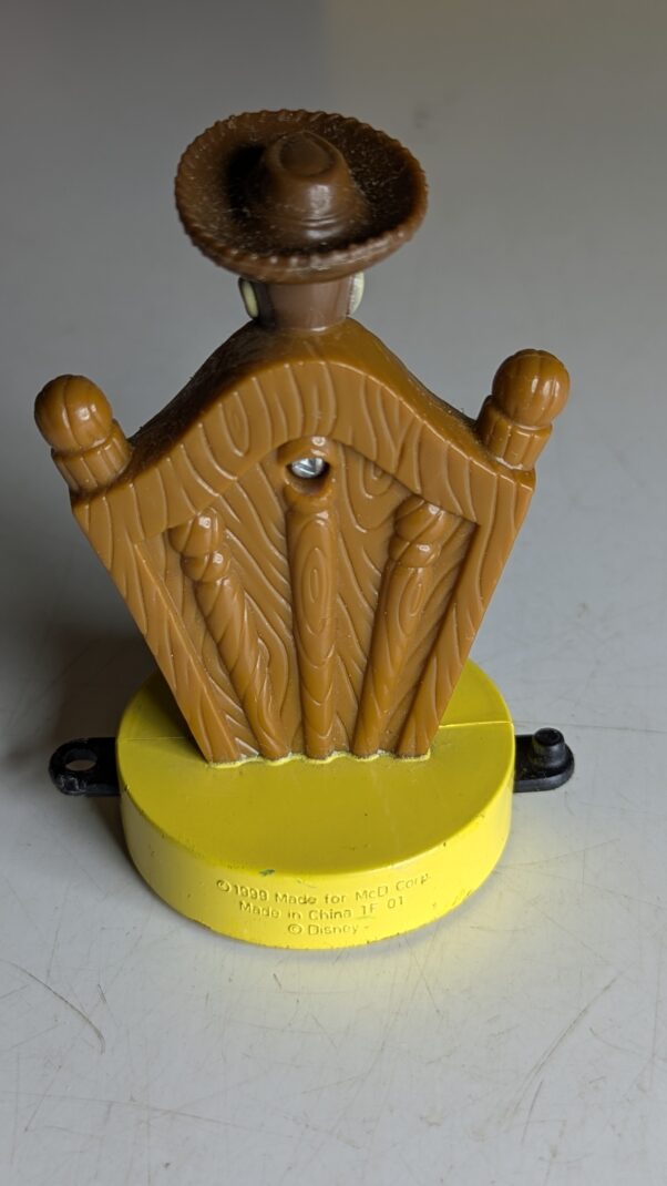 FIGURA DE 1999 - MCDONALD'S TOY STORY WOODY DISNEY TRAIN (DISNEYLAND PARIS) – 36 GRAMAS – #4 USADO (UK) PREÇO DO FRETE NA DESCRIÇÃO - Imagem 3