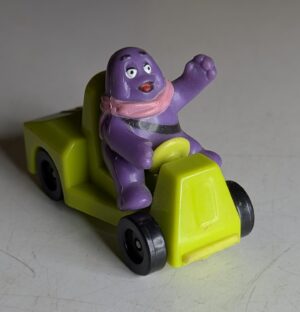 FIGURA DE 1995 – RONALD MCDONALD’S IN SPEEDSTERS GRIMACE – USADO (UK) PREÇO DO FRETE NA DESCRIÇÃO