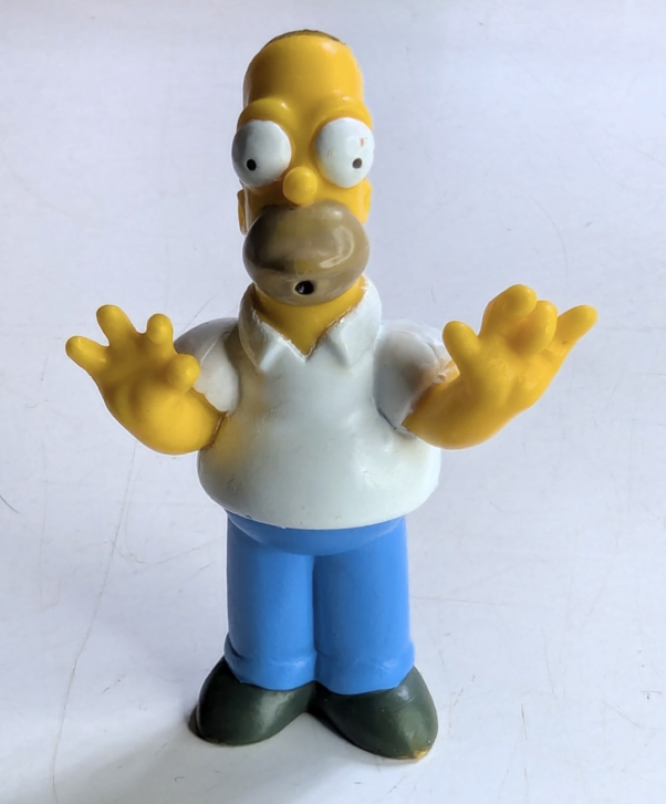 FIGURA DE 1997 HOMER SIMPSONS  – 17 GRAMAS – #4 USADO (UK) PREÇO DO FRETE NA DESCRIÇÃO
