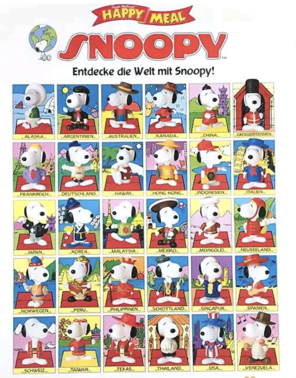 FIGURA DE 1999 MCDONALD'S SNOOPY WORLD TOUR (HAVAÍ-HAVAI) - 28 GRAMAS - #4 USADO (UK) PREÇO DO FRETE NA DESCRIÇÃO - Imagem 8