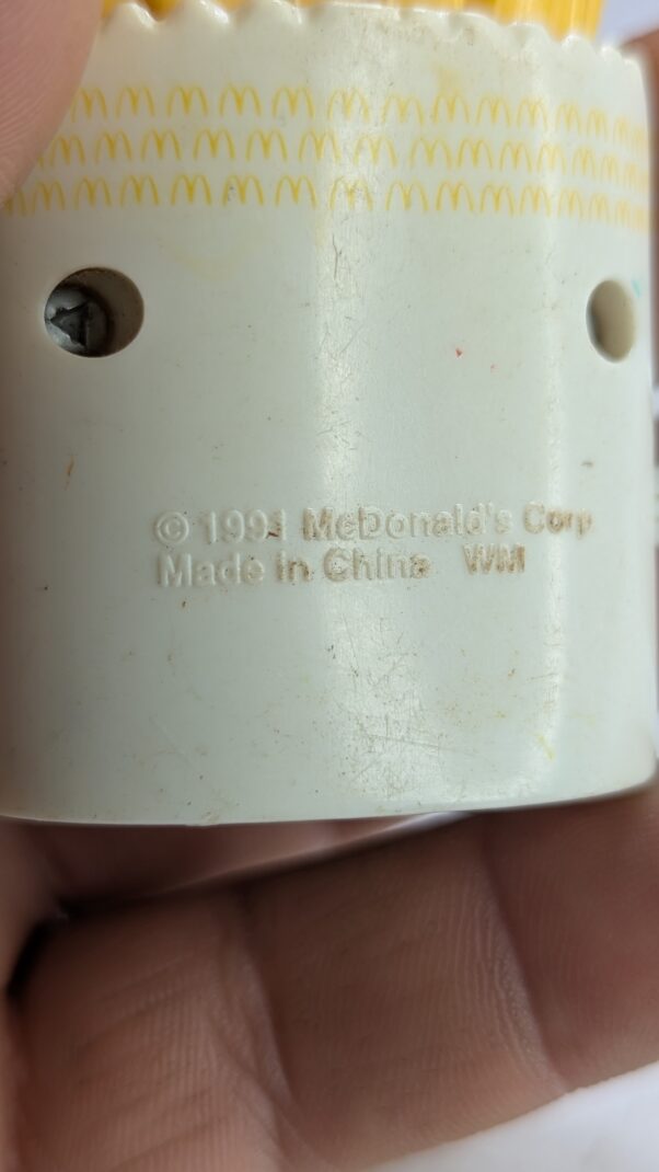 FIGURA DE 1991 - MCDONALD'S MC ROCKIN FOODS - 22 GRAMAS - USADO (UK) PREÇO DO FRETE NA DESCRIÇÃO - Imagem 9