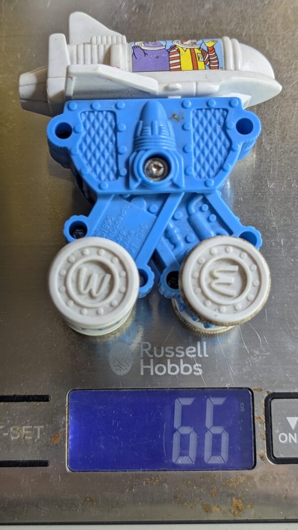 FIGURA DE 1995 MCDONALD’S INTERGALACTIC ADVENTURE – MCMOON BUGGIES – 66 GRAMAS – USADO (UK) PREÇO DO FRETE NA DESCRIÇÃO - Imagem 7