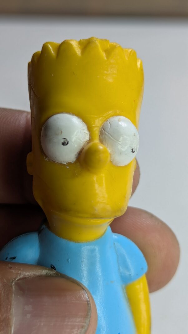 FIGURA DE 1990 BART SIMPSONS - MATT GROENING 20th CENTURY FOX – 36 GRAMAS – #4 USADO (UK) PREÇO DO FRETE NA DESCRIÇÃO - Imagem 2