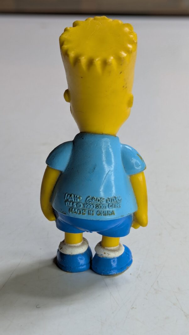 FIGURA DE 1990 BART SIMPSONS - MATT GROENING 20th CENTURY FOX – 36 GRAMAS – #4 USADO (UK) PREÇO DO FRETE NA DESCRIÇÃO - Imagem 5