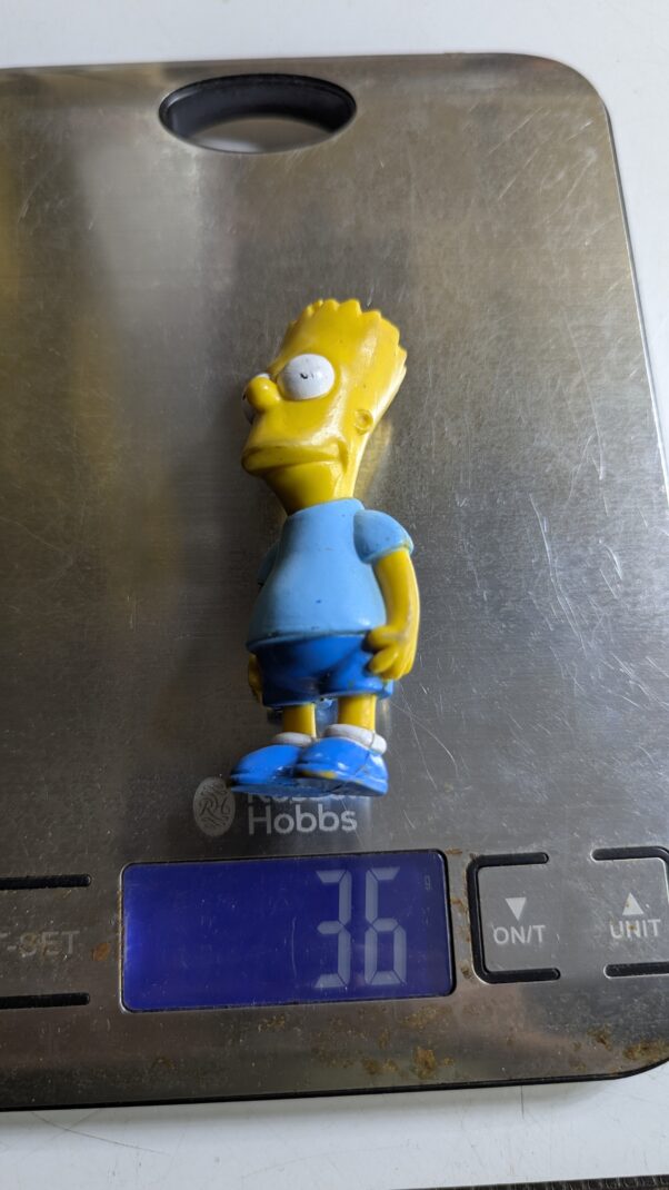 FIGURA DE 1990 BART SIMPSONS - MATT GROENING 20th CENTURY FOX – 36 GRAMAS – #4 USADO (UK) PREÇO DO FRETE NA DESCRIÇÃO - Imagem 9