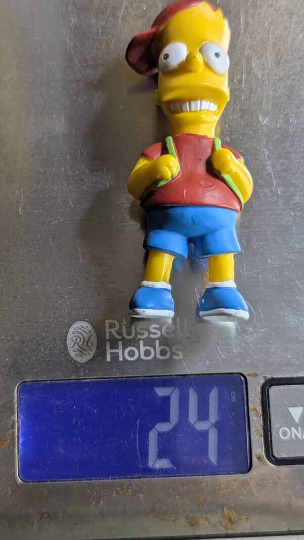 FIGURA DE 2005 BART SIMPSONS FOX – 24 GRAMAS – #4 USADO (UK) PREÇO DO FRETE NA DESCRIÇÃO - Imagem 7