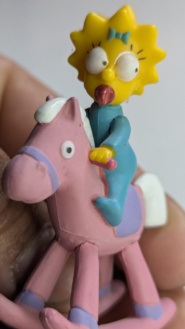 FIGURA DE 2005 MAGGIE SIMPSONS ROCKING HORSE FOX – 15 GRAMAS – #4 USADO (UK) PREÇO DO FRETE NA DESCRIÇÃO - Imagem 2