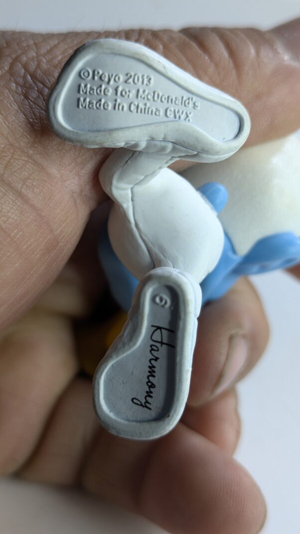 FIGURA DE 2013 MCDONALD'S SMURF HARMONY  – 29 GRAMAS - USADO (UK) PREÇO DO FRETE NA DESCRIÇÃO - Imagem 5