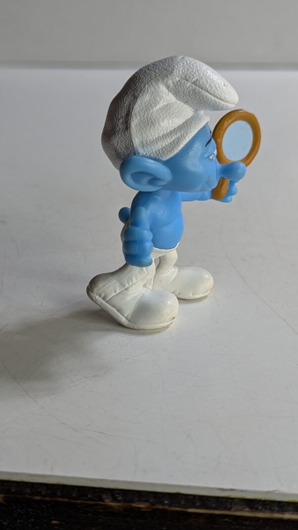 FIGURA DE 2013 MCDONALD'S SMURF VANITY – 20 GRAMAS - USADO (UK) PREÇO DO FRETE NA DESCRIÇÃO - Imagem 2