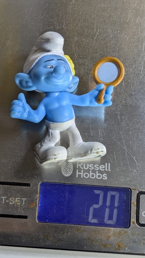 FIGURA DE 2013 MCDONALD'S SMURF VANITY – 20 GRAMAS - USADO (UK) PREÇO DO FRETE NA DESCRIÇÃO - Imagem 6