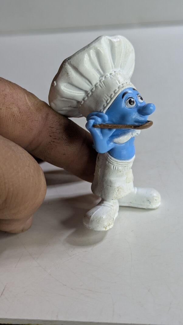 FIGURA DE 2011 MCDONALD'S SMURF CHEF – 34 GRAMAS - USADO (UK) PREÇO DO FRETE NA DESCRIÇÃO - Imagem 2