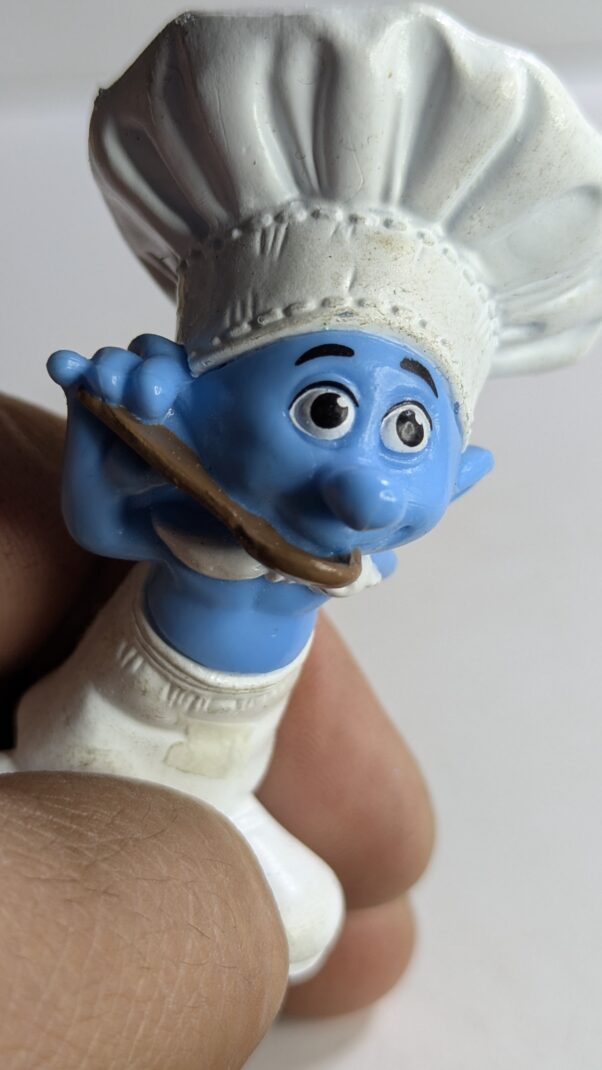FIGURA DE 2011 MCDONALD'S SMURF CHEF – 34 GRAMAS - USADO (UK) PREÇO DO FRETE NA DESCRIÇÃO - Imagem 3