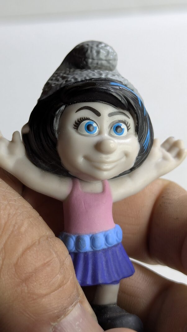 FIGURA DE 2013 MCDONALD'S SMURF VEXY – 18 GRAMAS - USADO (UK) PREÇO DO FRETE NA DESCRIÇÃO - Imagem 4