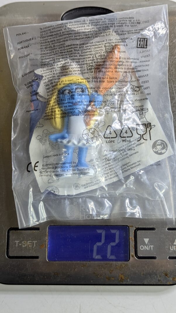 FIGURA DE 2013 MCDONALD'S SMURF 2 SMURFETTE – 22 GRAMAS - USADO (UK) PREÇO DO FRETE NA DESCRIÇÃO - Imagem 4