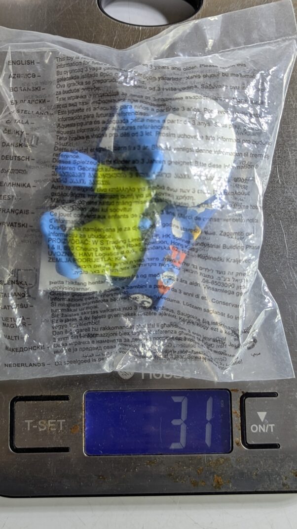 FIGURA DE 2013 MCDONALD'S SMURF 2 SLEEPY – 31 GRAMAS - USADO (UK) PREÇO DO FRETE NA DESCRIÇÃO - Imagem 4