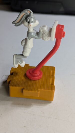 FIGURA DE 1996 MCDONALD'S BUGS BUNNY BASKETBALL LOONEY TUNES - SPACE JAM –  40 GRAMAS - #4 USADO (UK) PREÇO DO FRETE NA DESCRIÇÃO
