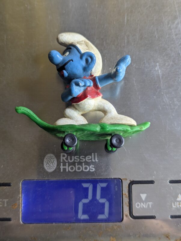 FIGURA DE 1978 MCDONALD'S SMURF SKATER – 25 GRAMAS - USADO (UK) PREÇO DO FRETE NA DESCRIÇÃO - Imagem 8
