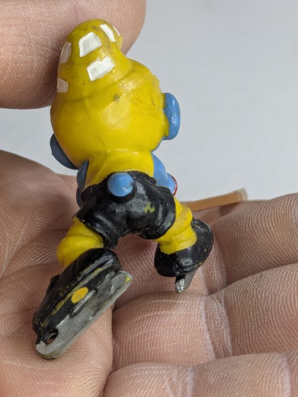 FIGURA DE 1978 MCDONALD'S SMURF HOCKEY – 19 GRAMAS - USADO (UK) PREÇO DO FRETE NA DESCRIÇÃO - Imagem 3