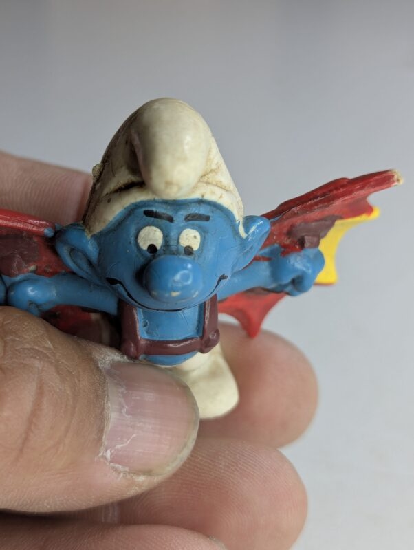 FIGURA DE 1978 MCDONALD'S SMURF GLIDER – 20 GRAMAS - USADO (UK) PREÇO DO FRETE NA DESCRIÇÃO - Imagem 5
