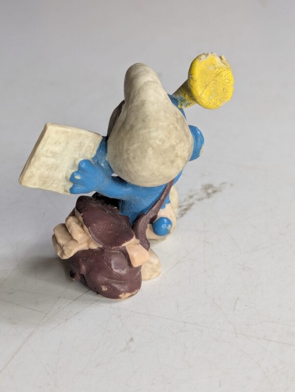 FIGURA DE 1978 MCDONALD'S SMURF MAILMAN – 23 GRAMAS - USADO (UK) PREÇO DO FRETE NA DESCRIÇÃO - Imagem 2