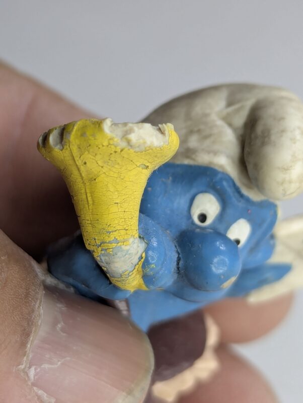 FIGURA DE 1978 MCDONALD'S SMURF MAILMAN – 23 GRAMAS - USADO (UK) PREÇO DO FRETE NA DESCRIÇÃO - Imagem 5