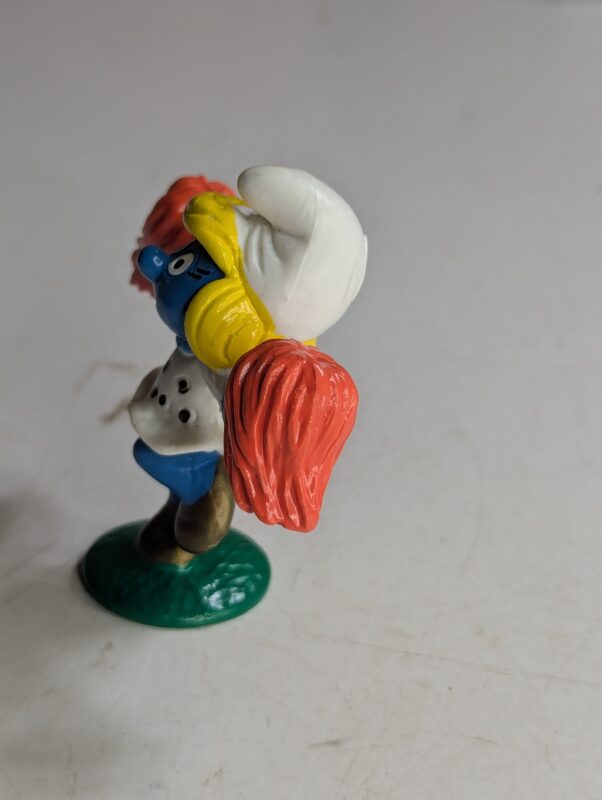 FIGURA DE 1996 MCDONALD'S SMURF CHEERLEADER – 21 GRAMAS - USADO (UK) PREÇO DO FRETE NA DESCRIÇÃO - Imagem 3
