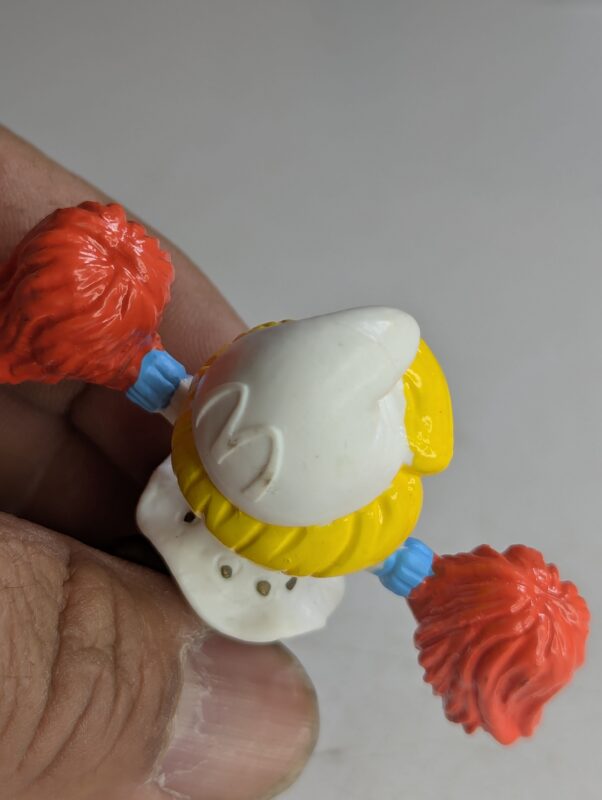 FIGURA DE 1996 MCDONALD'S SMURF CHEERLEADER – 21 GRAMAS - USADO (UK) PREÇO DO FRETE NA DESCRIÇÃO - Imagem 5