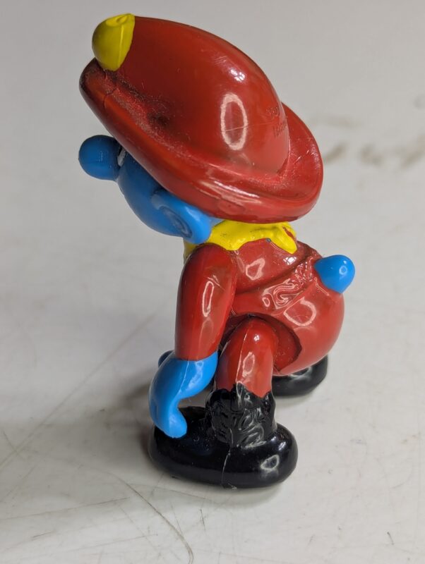FIGURA DE 1996 SMURF MINIMATSS ARTICULÁVEL – 13 GRAMAS - USADO (UK) PREÇO DO FRETE NA DESCRIÇÃO - Imagem 5