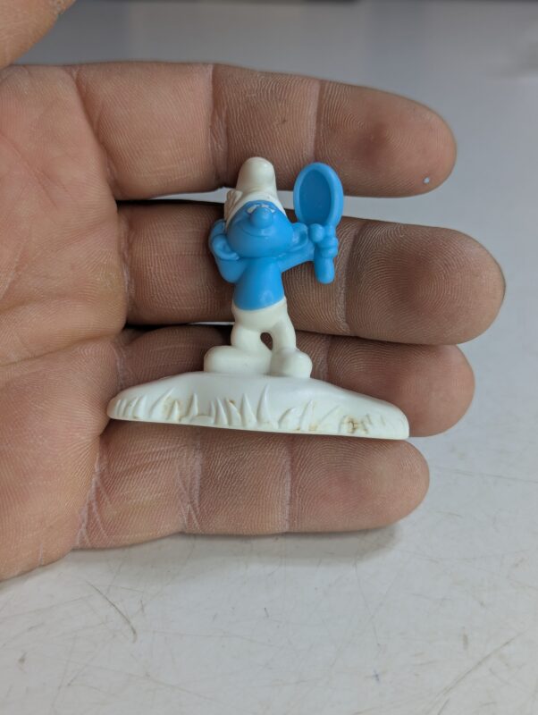 FIGURA DE 2017 MCDONALD'S SMURF LOST VILLAGE  – 5 GRAMAS - USADO (UK) PREÇO DO FRETE NA DESCRIÇÃO - Imagem 3
