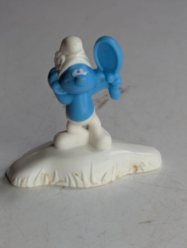 FIGURA DE 2017 MCDONALD'S SMURF LOST VILLAGE  – 5 GRAMAS - USADO (UK) PREÇO DO FRETE NA DESCRIÇÃO