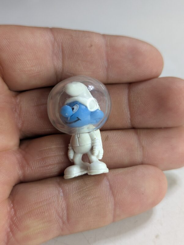 FIGURA DE 2012 – CHUPA CHUPS ASTRONAUT SMURF CU5113 - 6 GRAMAS - USADO (UK) PREÇO DO FRETE NA DESCRIÇÃO - Imagem 4