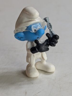 FIGURA DE 2012 – CHUPA CHUPS SCIENTIST SMURF CU5113 - 5 GRAMAS - USADO (UK) PREÇO DO FRETE NA DESCRIÇÃO