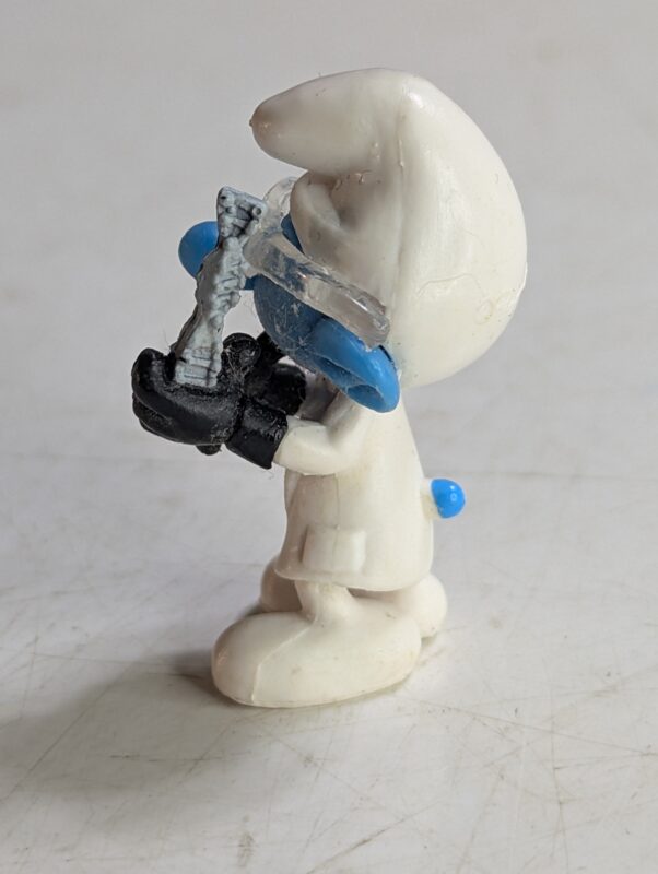 FIGURA DE 2012 – CHUPA CHUPS SCIENTIST SMURF CU5113 - 5 GRAMAS - USADO (UK) PREÇO DO FRETE NA DESCRIÇÃO - Imagem 5